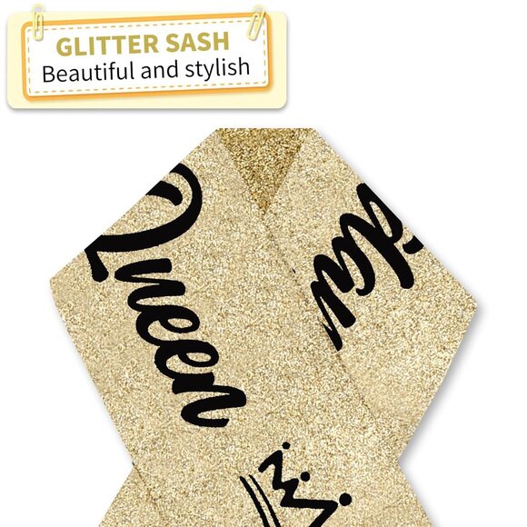 Birthday Queen Sash for Women Birthday Decorations for Girls Happy Birthday Part - Picture 6 of 7